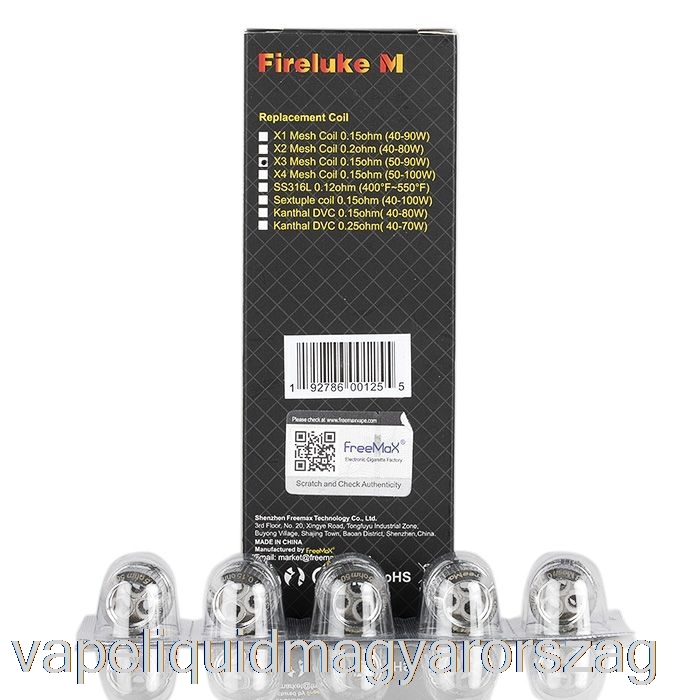 Freemax Fireluke M / Tx Hálócsere Tekercsek 0,15 Ohm X3 Mesh Tekercsek Vape E Cigi